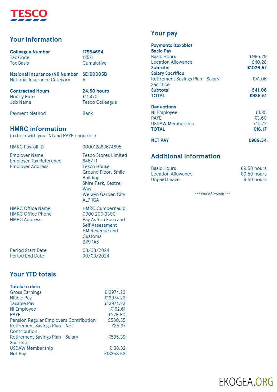 Modèle de fiche de paie des magasins Tesco du Royaume Uni aux formats Word et PDF.pdf, 2